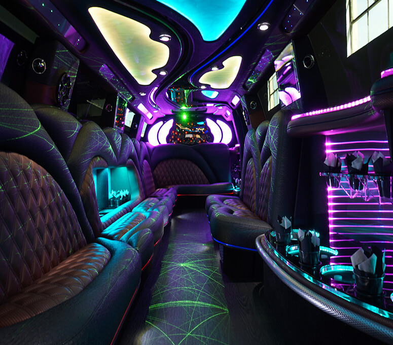 akron oh party buses interiors